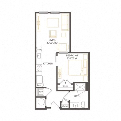 Floor plan layout diagram for U3