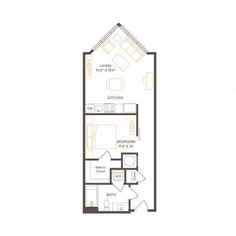 Floor plan layout diagram for U6