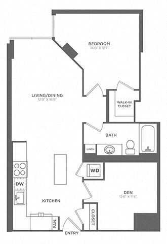 Floor plan layout diagram for AD1