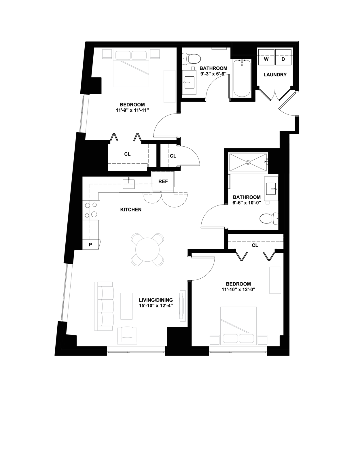 Floor plan layout diagram for D4-HC