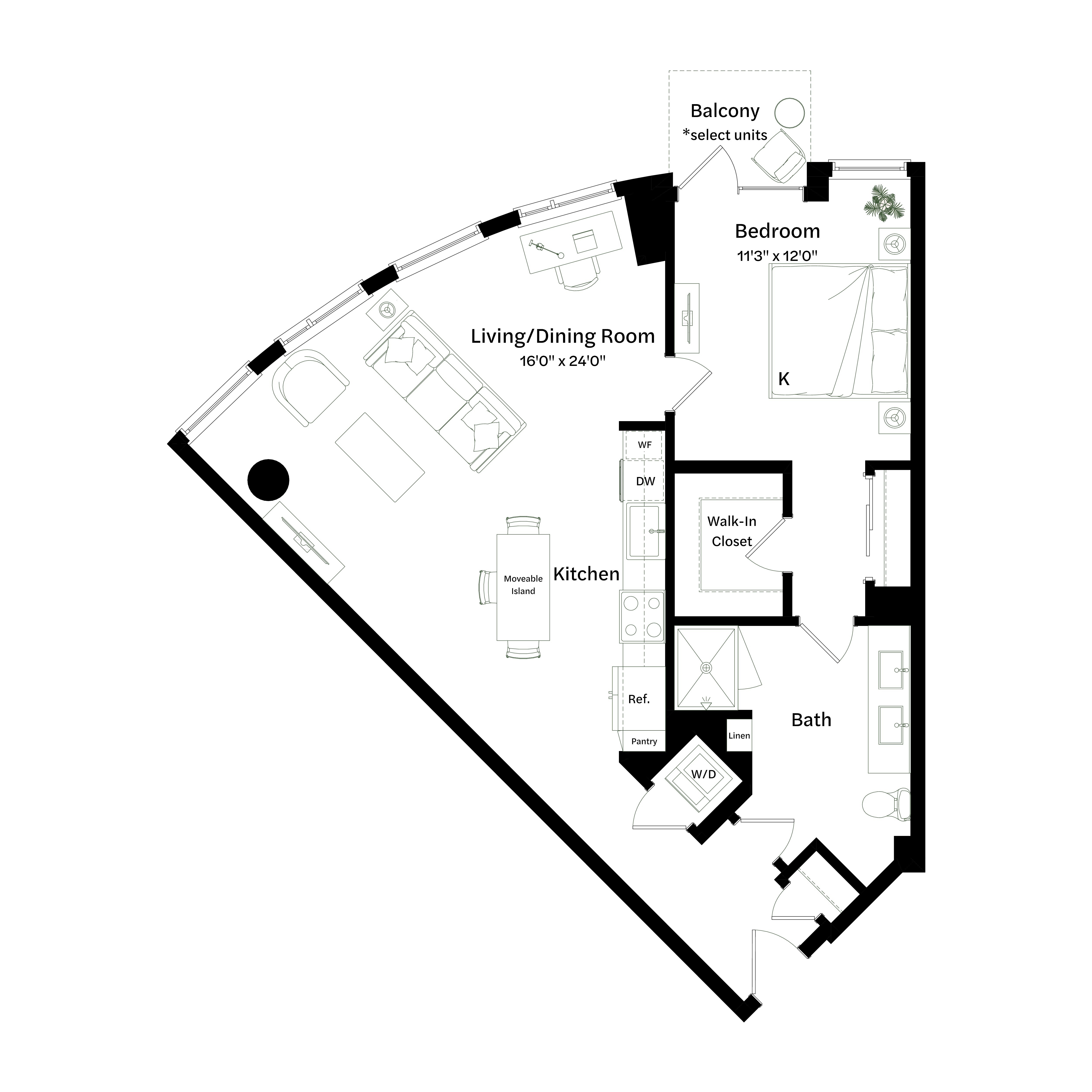 Floor plan layout diagram for A3