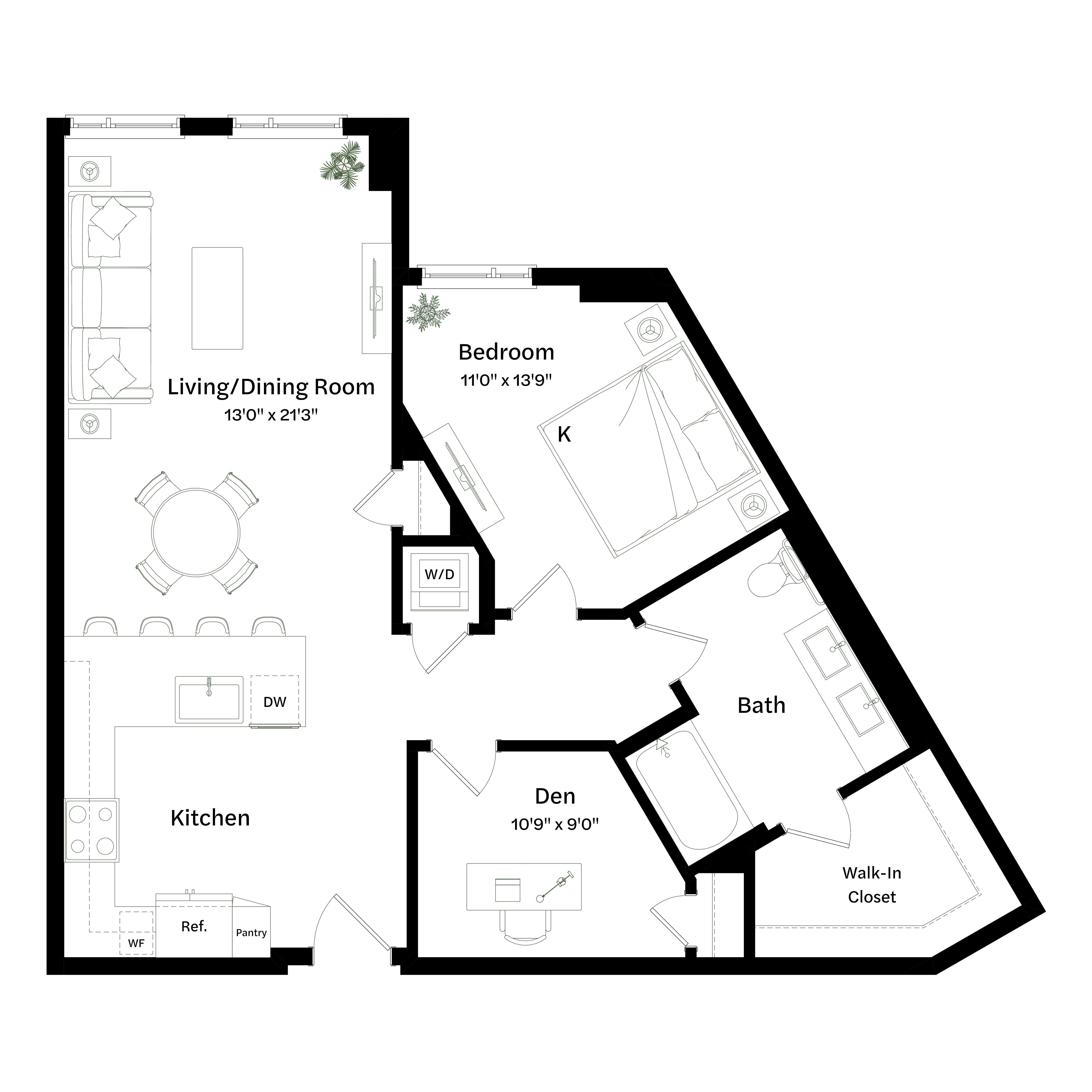 Floor plan layout diagram for AD1