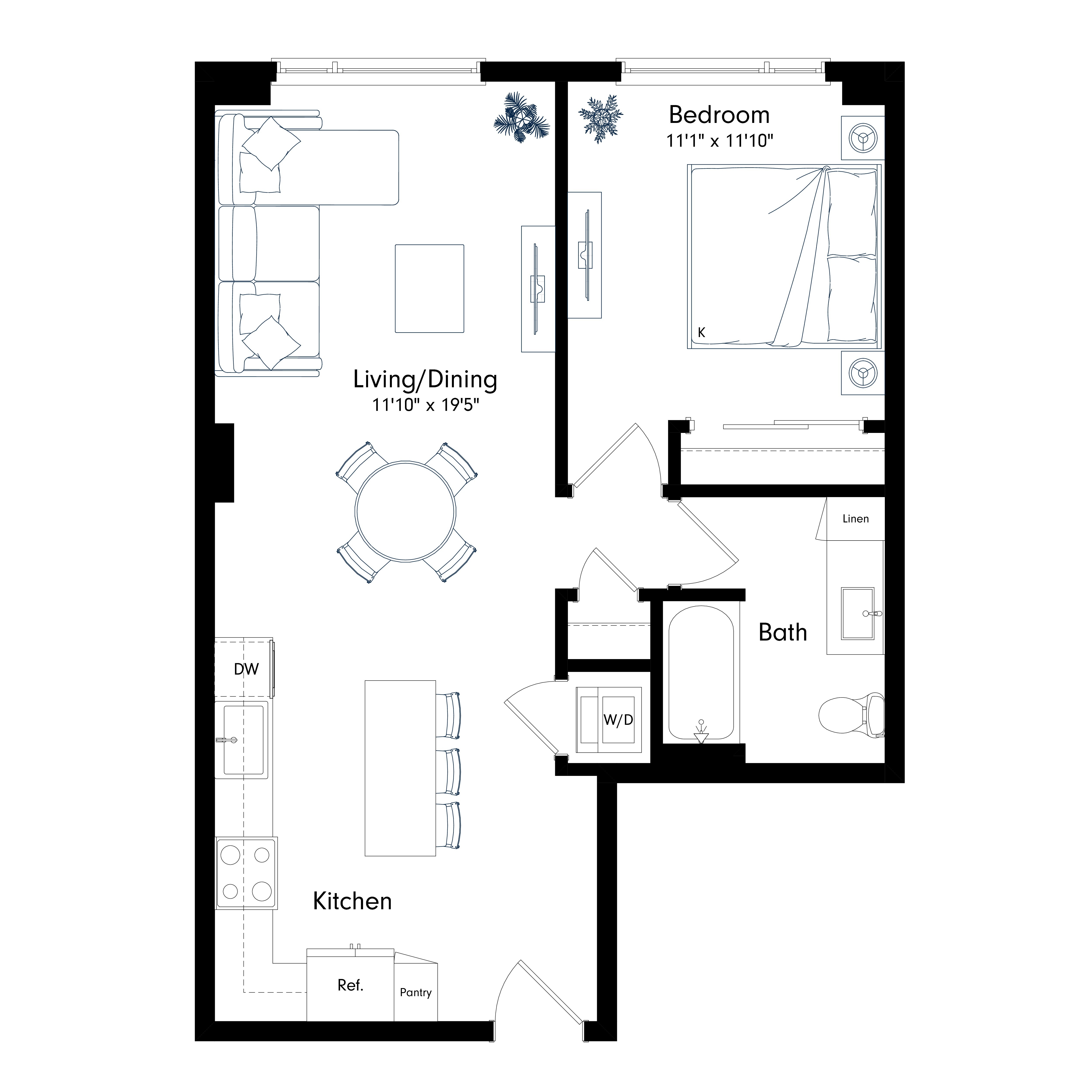 Floor plan layout diagram for A2