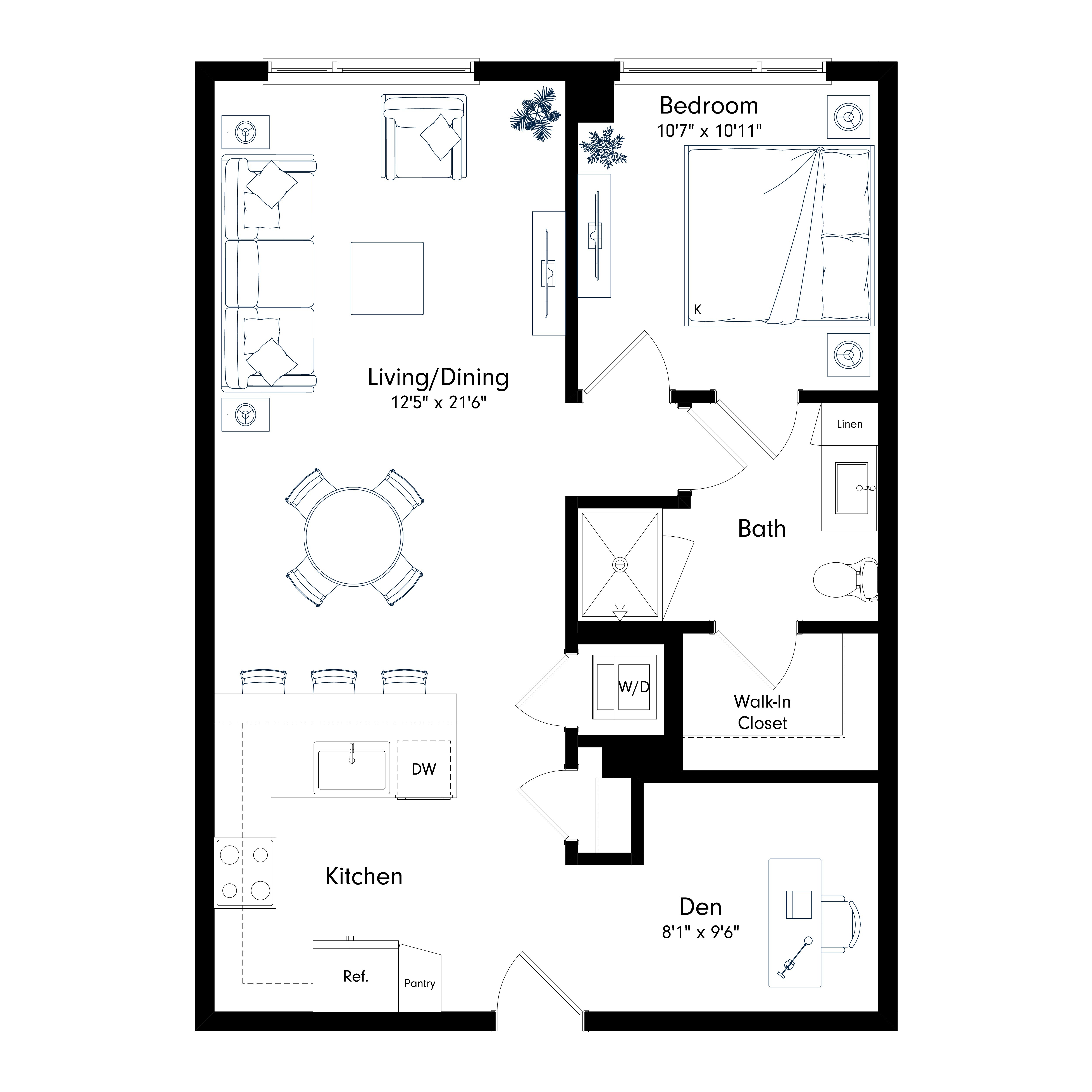 Floor plan layout diagram for AD1