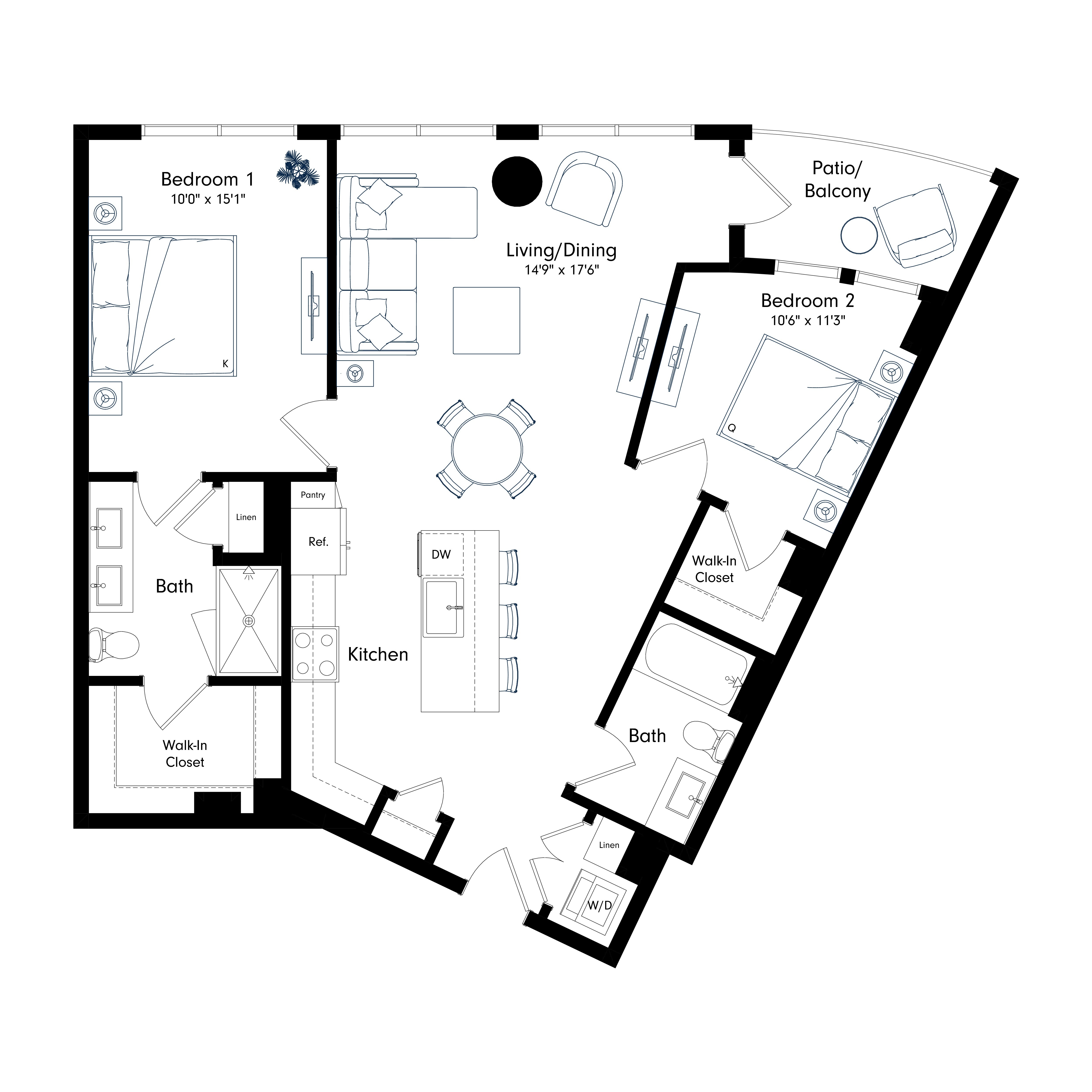 Floor plan layout diagram for B10