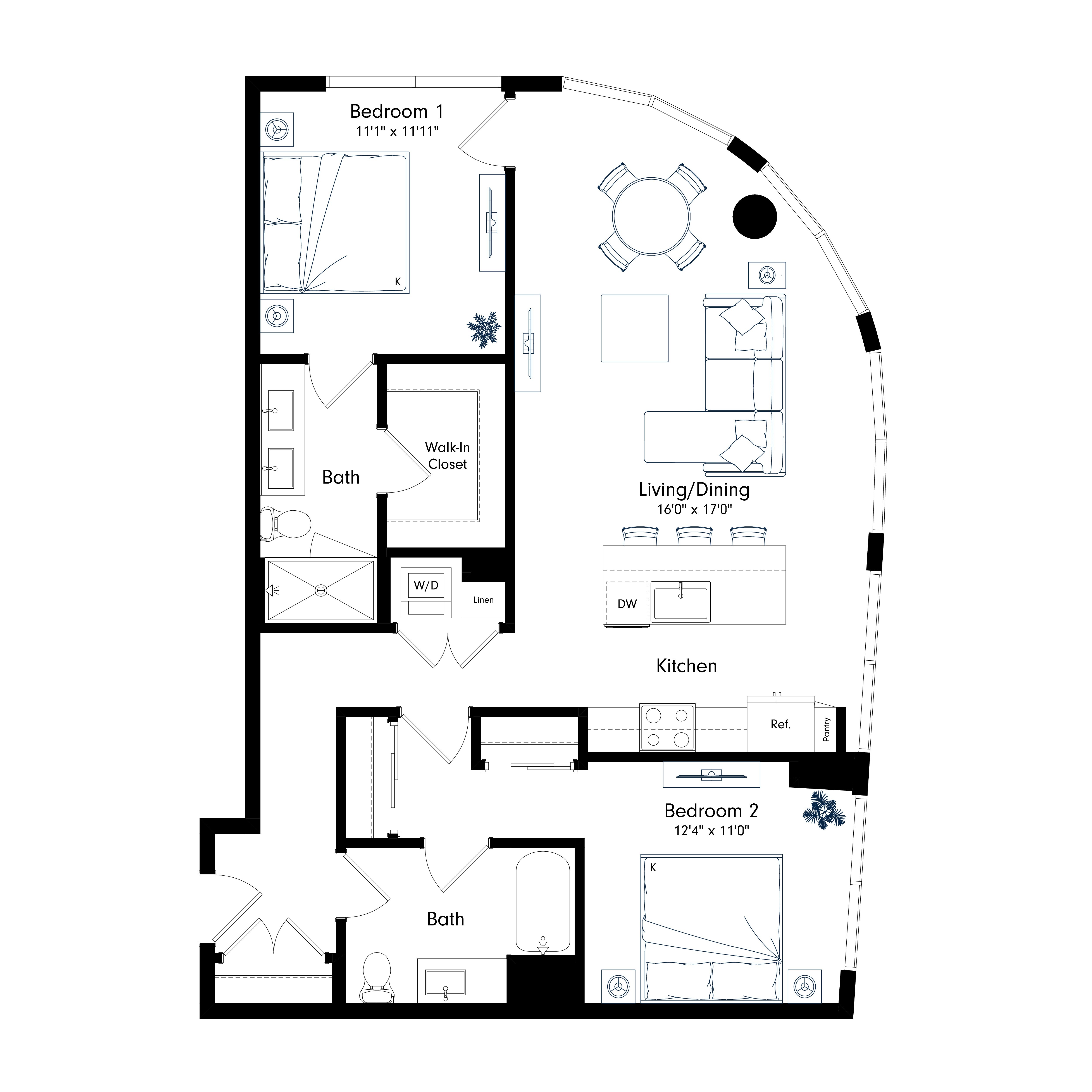 Floor plan layout diagram for B5