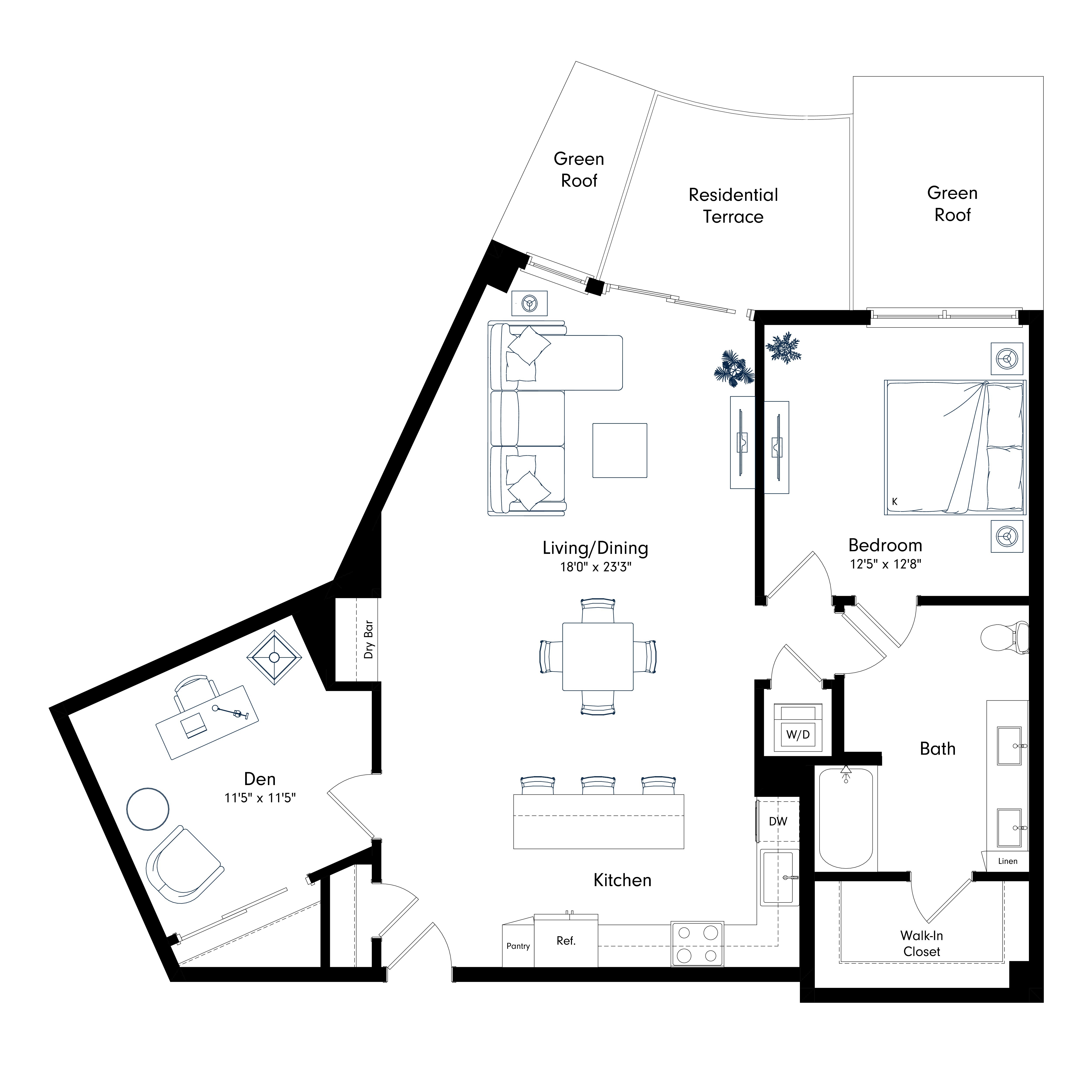 Floor plan layout diagram for PHAD1