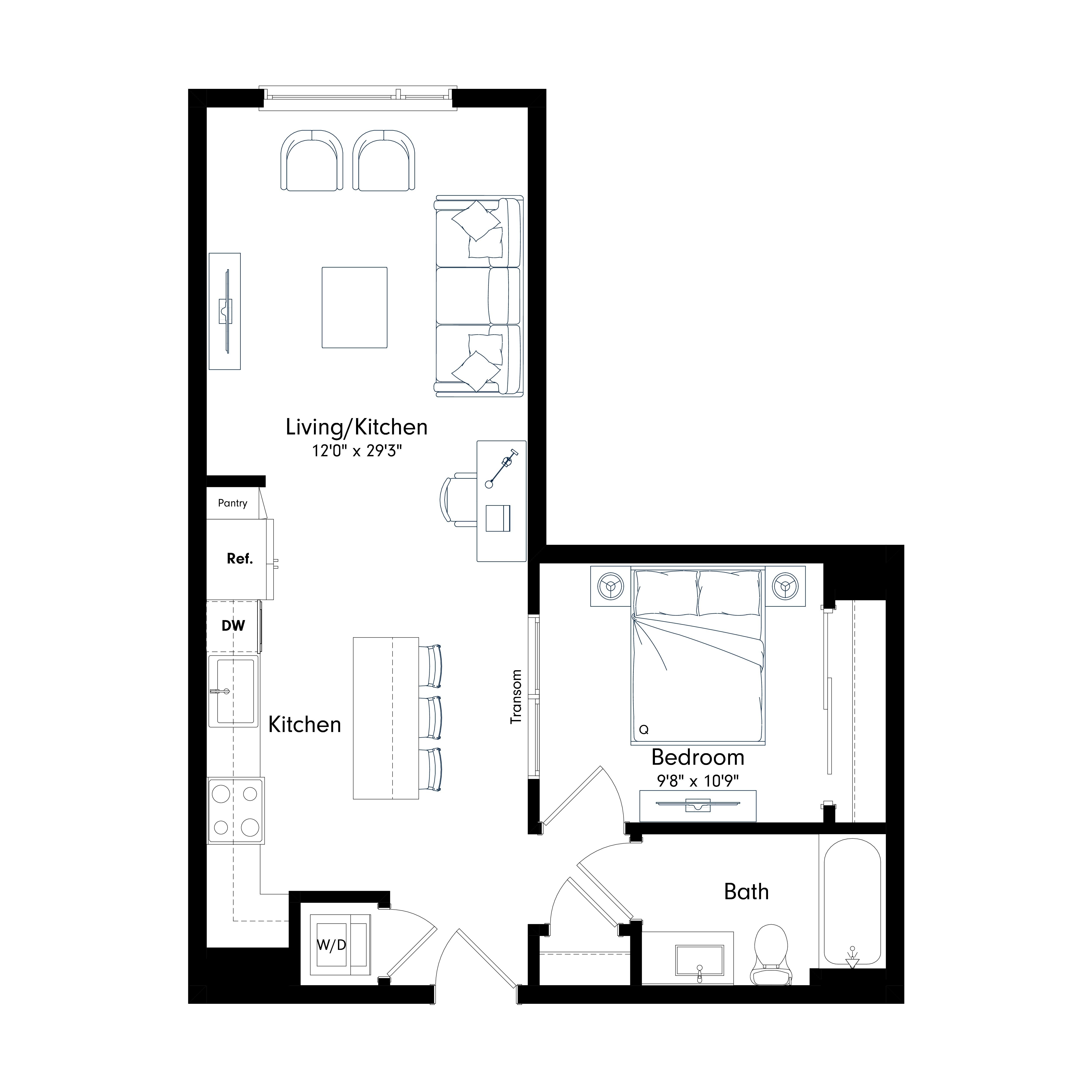 Floor plan layout diagram for UA2