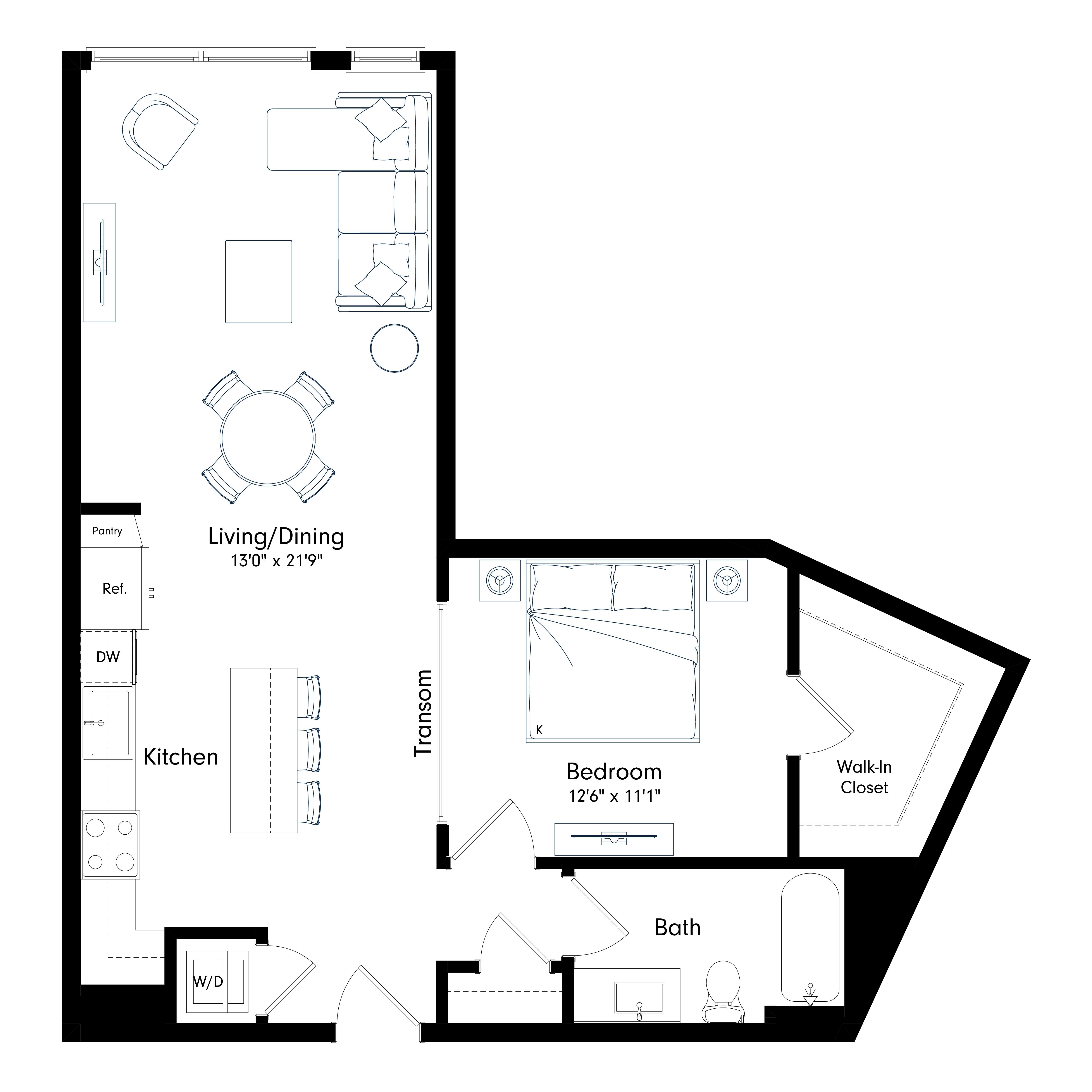 Floor plan layout diagram for UA3