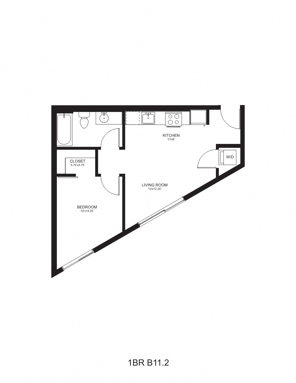 Floor plan layout diagram for B11.2