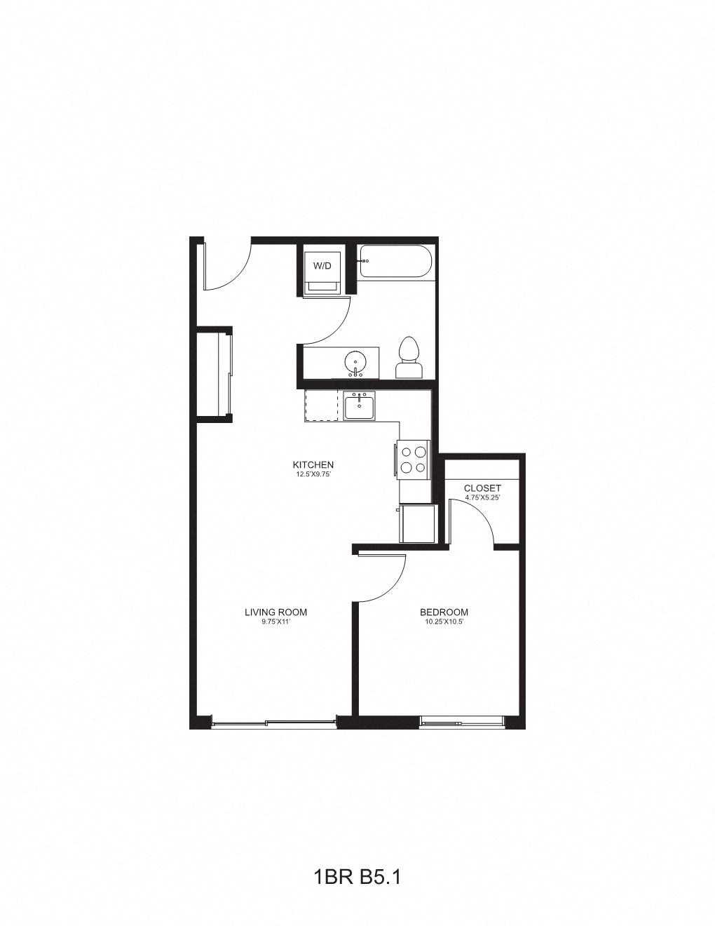 Floor plan layout diagram for B5
