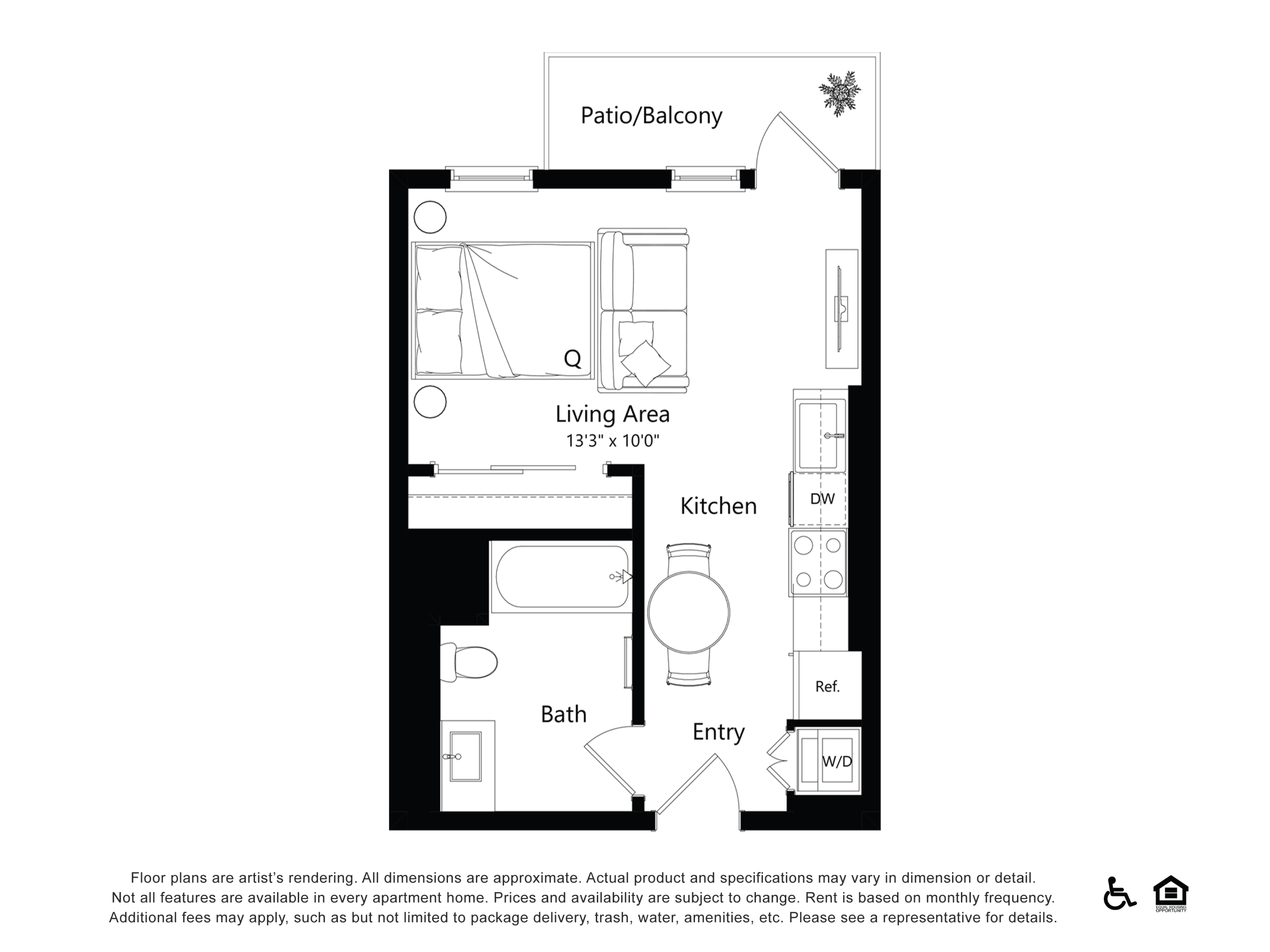 Floor plan layout diagram for BB1.2 - Studio