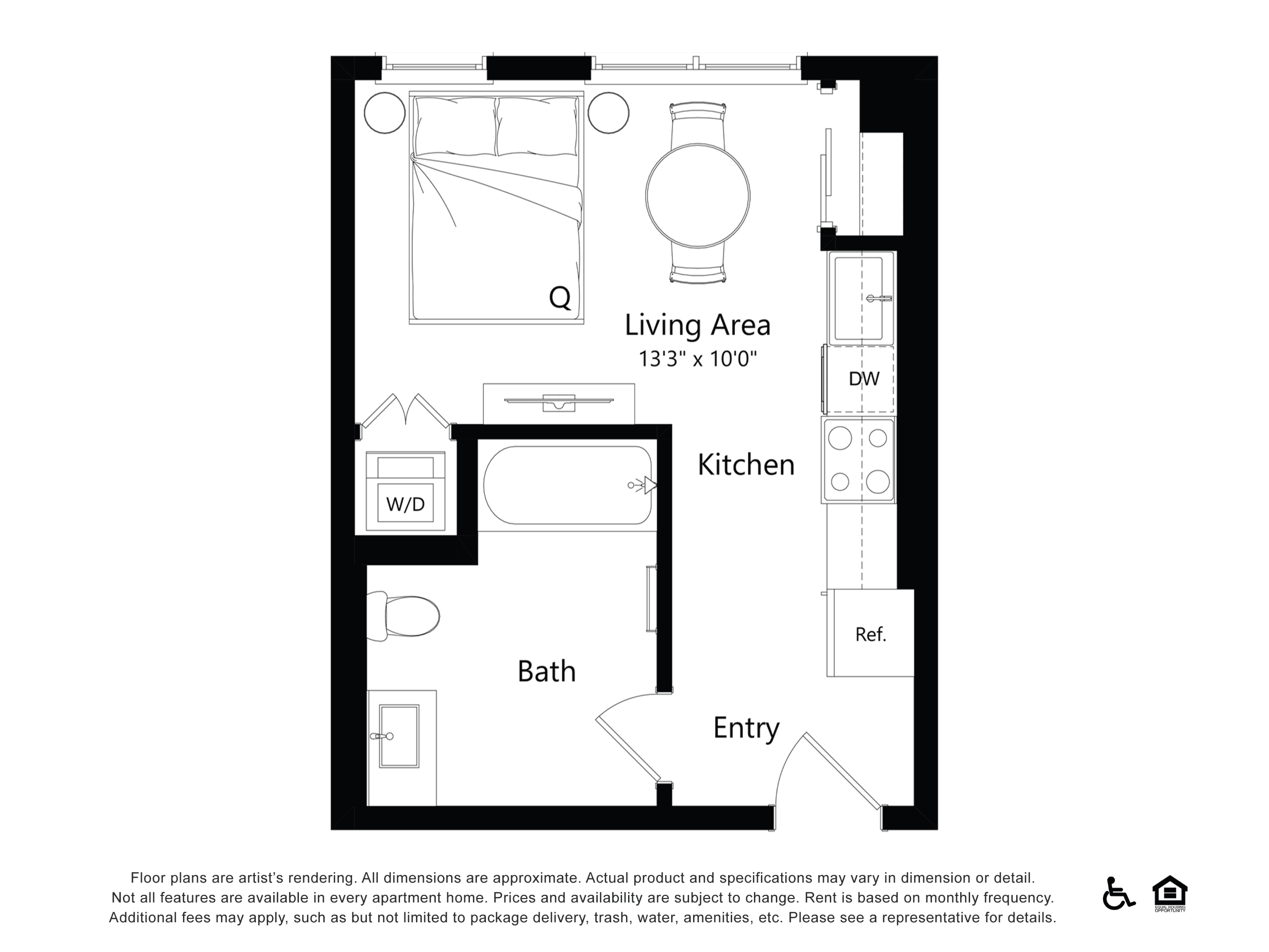 Floor plan layout diagram for BS1 - Studio