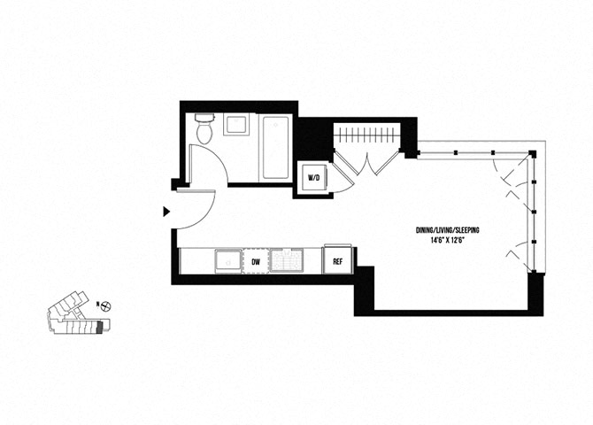 Floor plan layout diagram for S1