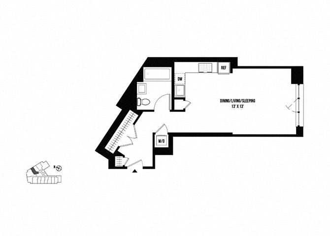 Floor plan layout diagram for S16