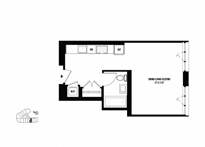 Floor plan layout diagram for S13
