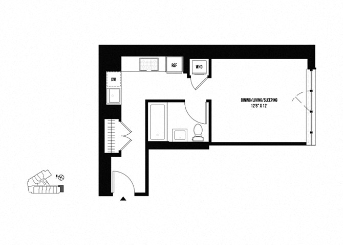 Floor plan layout diagram for S12