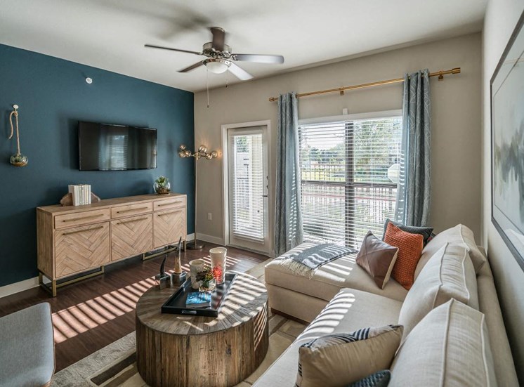 Living Room With Oversized Windows And Doors at Eleva, Katy, TX