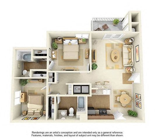 Can22B3 Floor Plan at Vista Imperio, Riverside, CA, 92507