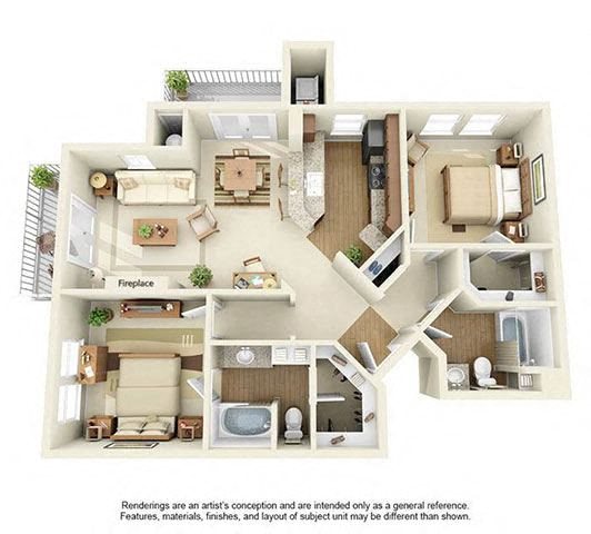 Can22D2 Floor Plan at Vista Imperio, Riverside, California