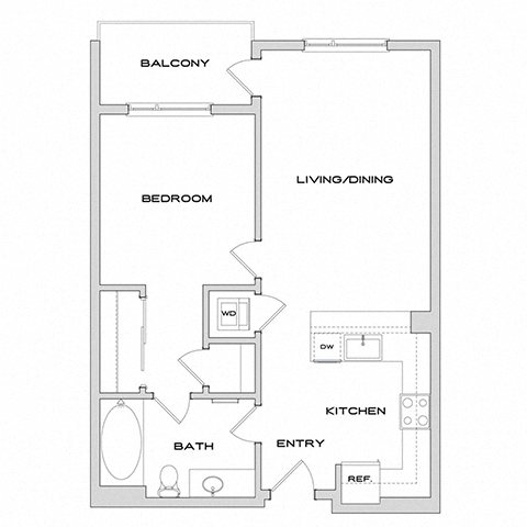 Floor plan layout diagram for A1