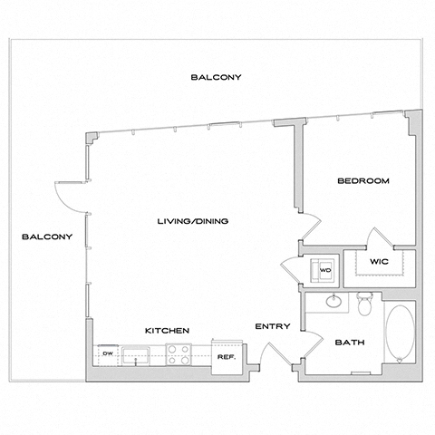 Floor plan layout diagram for A2