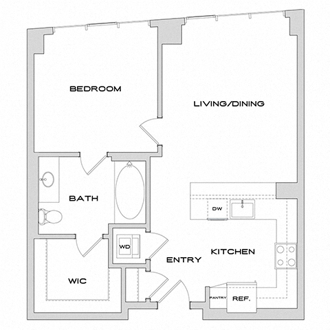 Floor plan layout diagram for A3