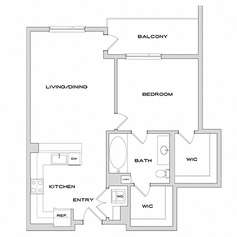 Floor plan layout diagram for A4A