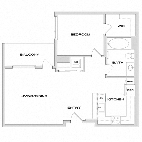 Floor plan layout diagram for A5
