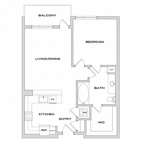 Floor plan layout diagram for A6