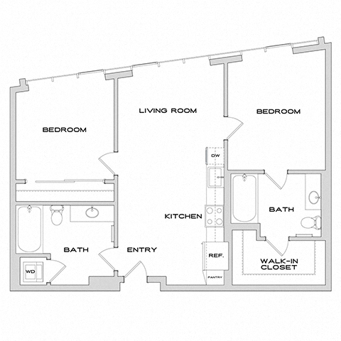 Floor plan layout diagram for B1