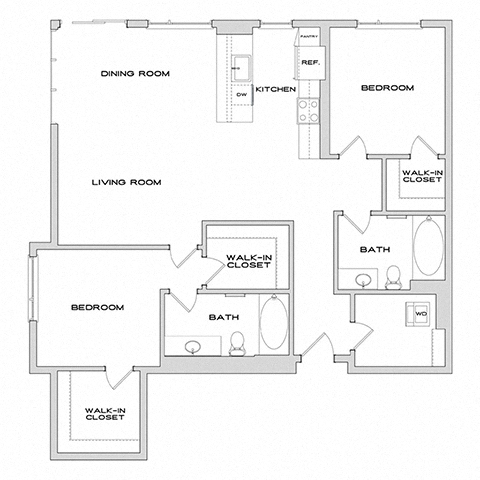 Floor plan layout diagram for B5A