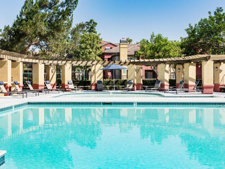 Swimming Pool With Relaxing Sundecks at Deerwood, Corona, California