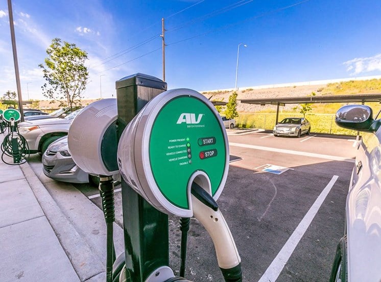 Electric vehicle charging plug in
