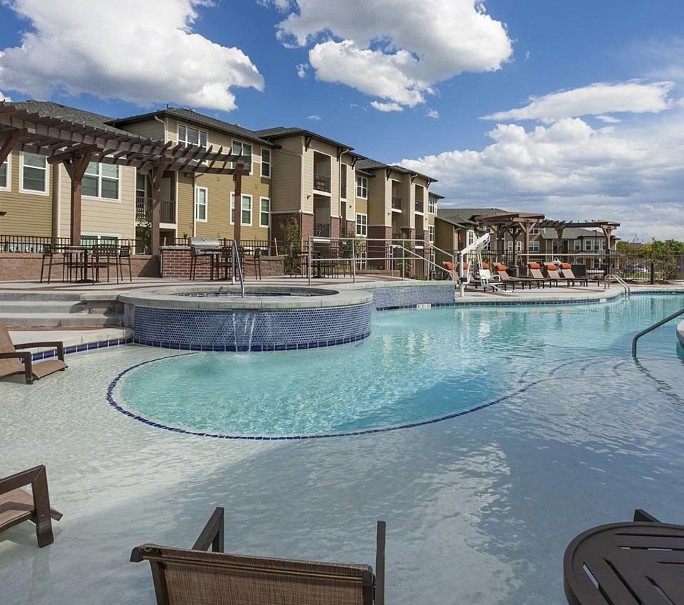 resort style pool