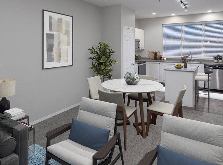 Living Room With Kitchen at Lionsgate South, Hillsboro, 97124