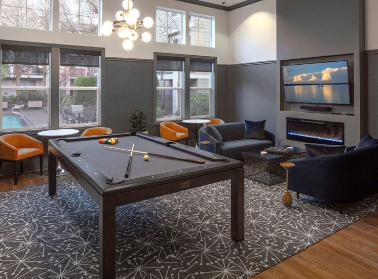 Clubhouse With Billiards Table at Lionsgate South, Hillsboro, 97124