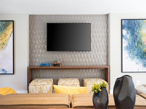 club house with TV