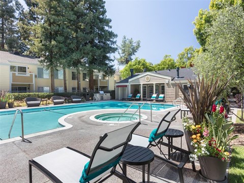 resort style pool
