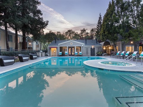 resort style pool