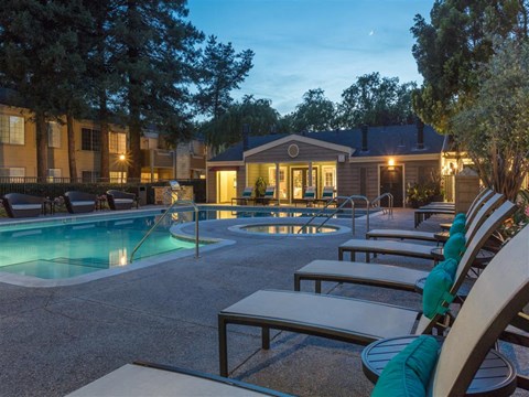 resort style pool