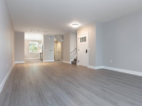 Model unit living room