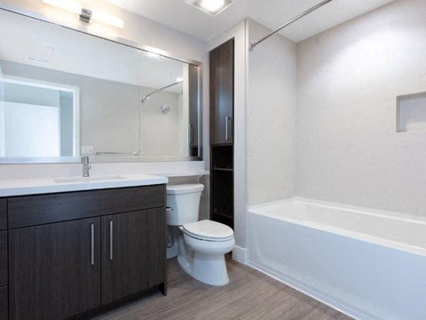 model unit bath room