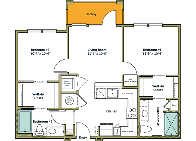 Floor plan layout diagram for B1