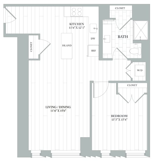 Apartment 1007 floorplan