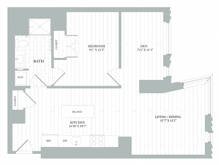 Apartment 1401 floorplan