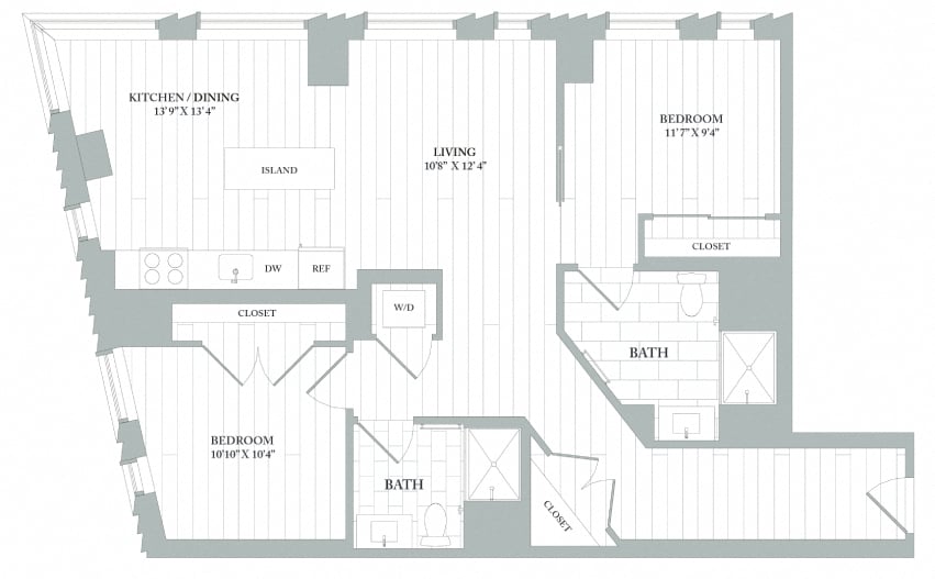 Apartment 1805 floorplan