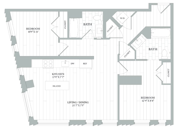 Apartment 1615 floorplan