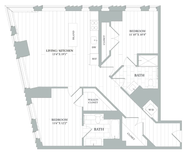 Apartment 2711 floorplan