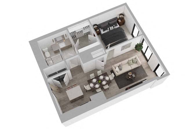 1B05 floor plan